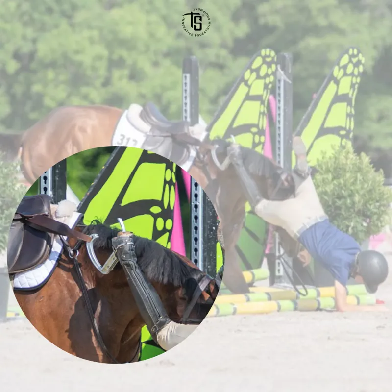 Tech Venice Flat Evo Safety Stirrups-Black/Titanium-5