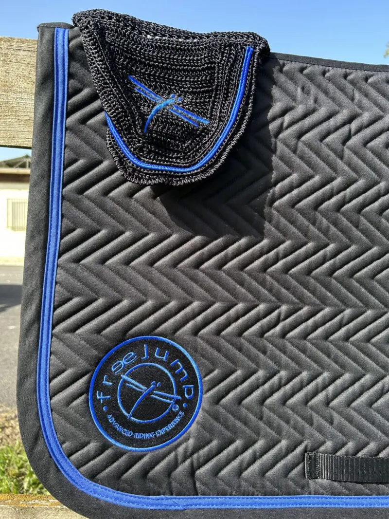 Freejump New Saddle Pad Collection-Black/Blue-2