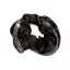 Equetech Satin Deluxe Crystal Scrunchie-Black