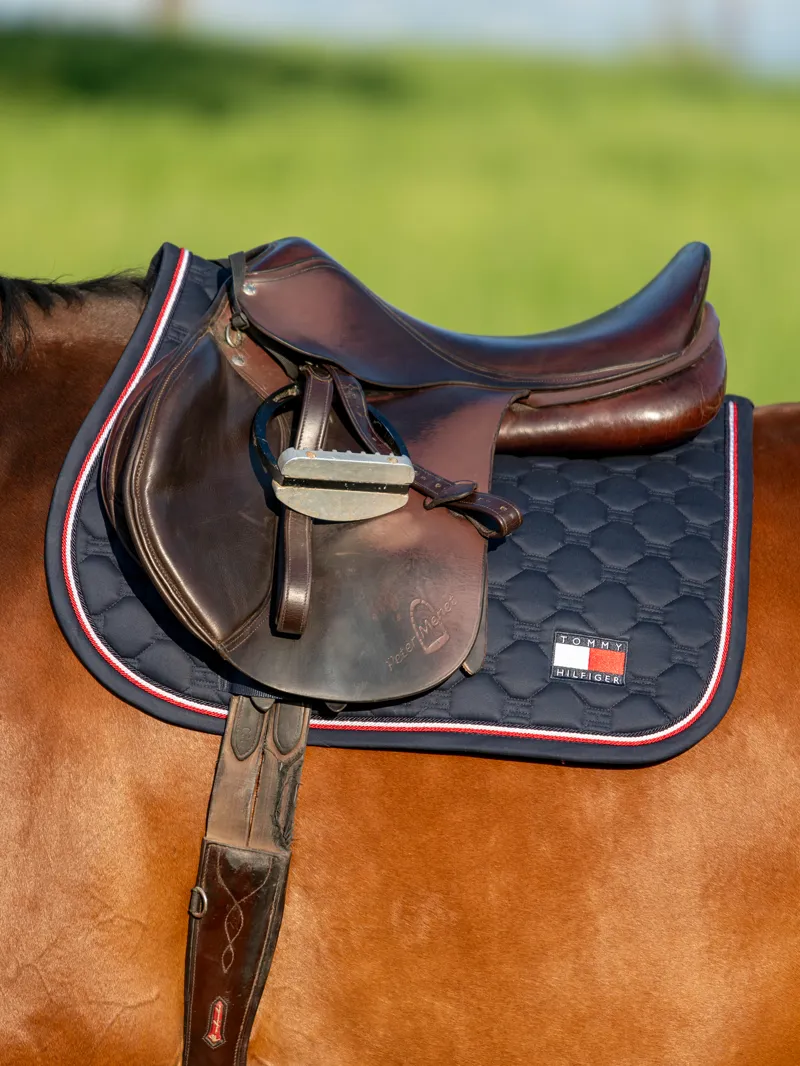 Tommy Hilfiger Equestrian Kingston Jumping Saddle Pad-Desert Sky-One Size-2